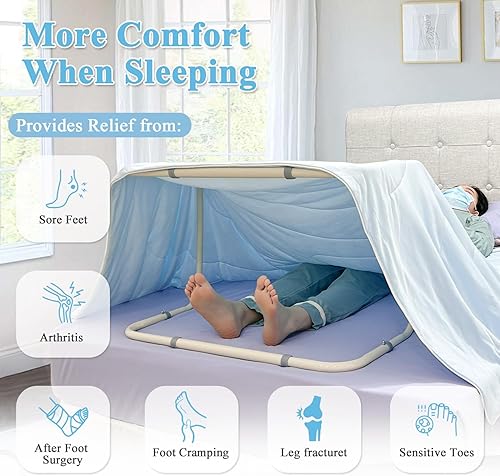 Miniatura 4 de Levantador de mantas, barra de elevación para pies, soporte ajustable para mantas, soporte para cama, tienda de campaña, elevador de sábanas,