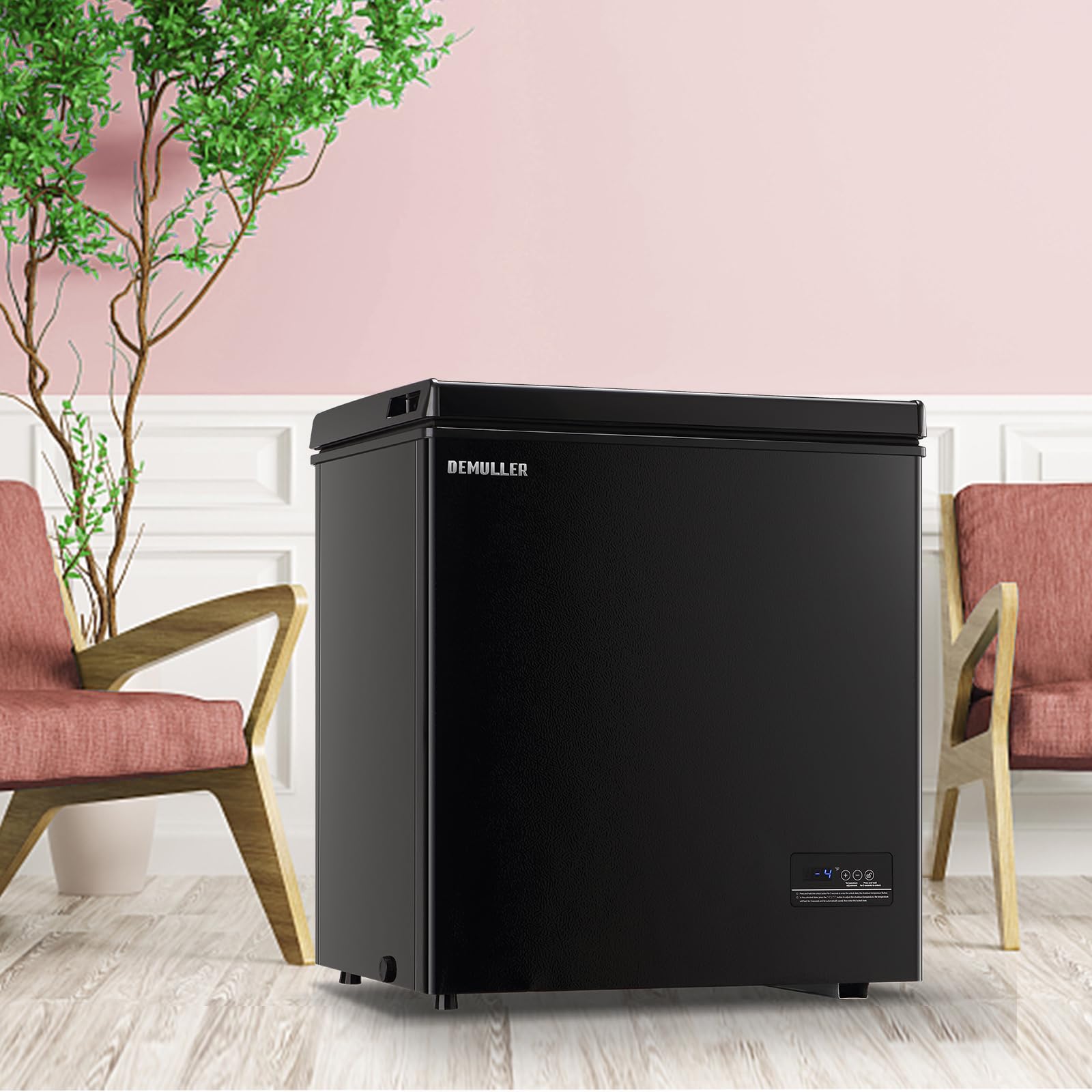 DEMULLER Chest Freezer 6.0 Cubic Feet with Intelligent Temperature Control