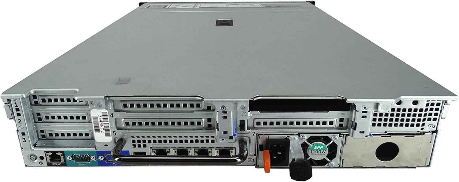 Dell Precision R7910 8 Bay SFF 2U Server, 1x E5-2699 V3 2.3GHz 18 Core, 32GB DDR4, PERC H330, iDRAC8 Express, 4X 600GB 10K SAS 12Gbps 2.5 Drives, 2X 1100W PSUs (Renewed)