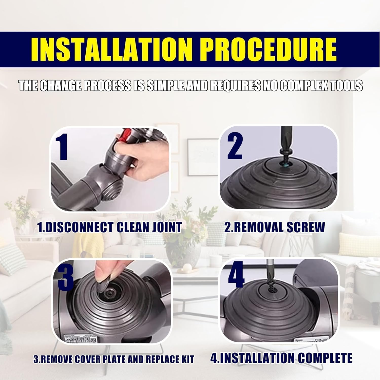 Replacement Parts Fit for Dyson V10 V11 V15 G5 Vacuum Cleaner, 100W V-Ball High Torque Cleaner Head Wheels Replacement Parts (High Torque Cleaner Head Connector) image 5 of 7 B0DST8DD6J