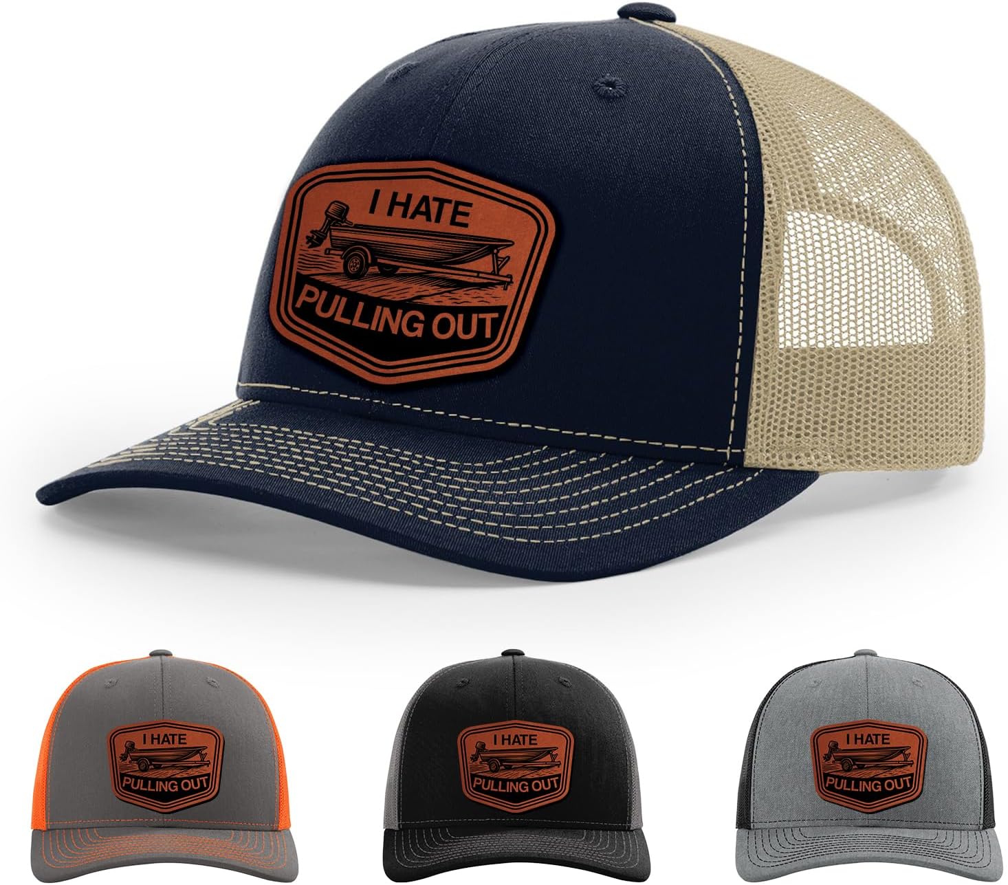 I Hate Pulling Out, Funny Fishing Boat, Redneck Humor Hat