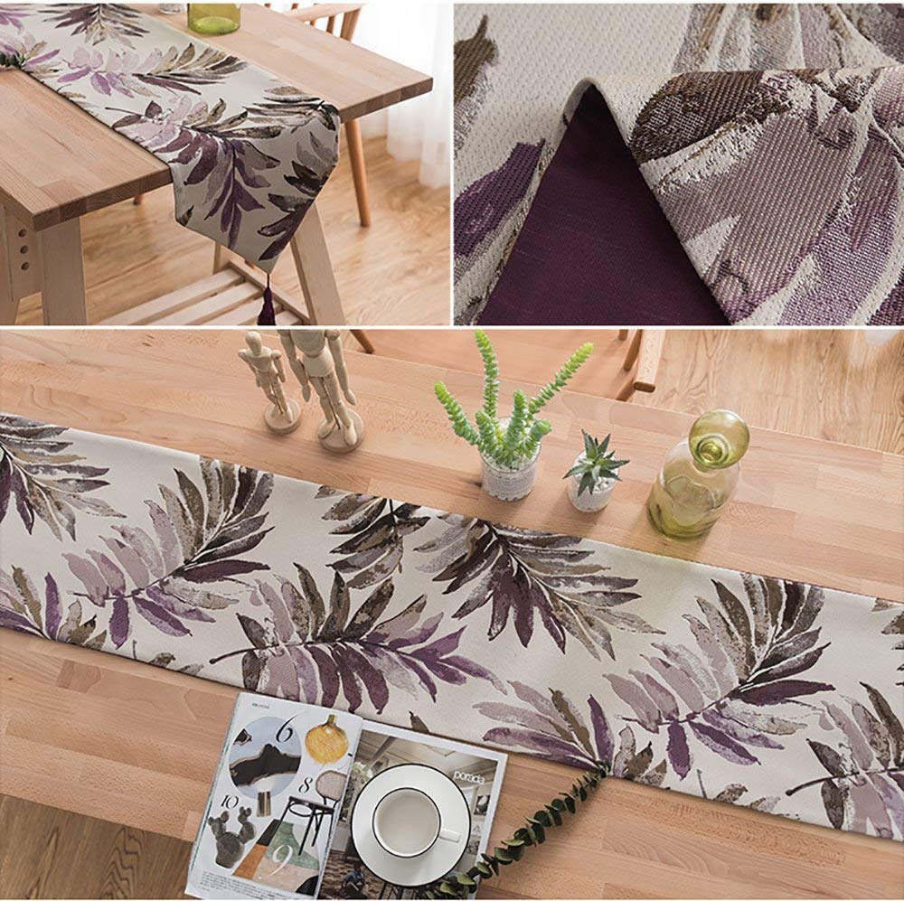 Chemin de table de maison en coton et lin style pastoral américain MU