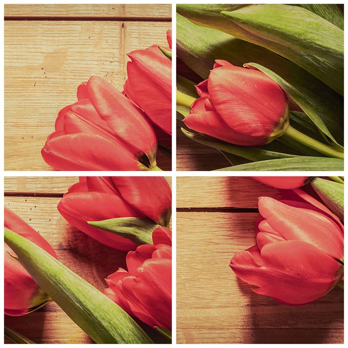 ARTTOR Stampe da Parete Moderne Verticali 70x100 cm Botanica Fiori - 2867 | Tulipani Bouquet Estate Quadro Decorativo Grande Soggiorno Camera da Letto Decorazione da Parete Arte da Parete ARTTOR