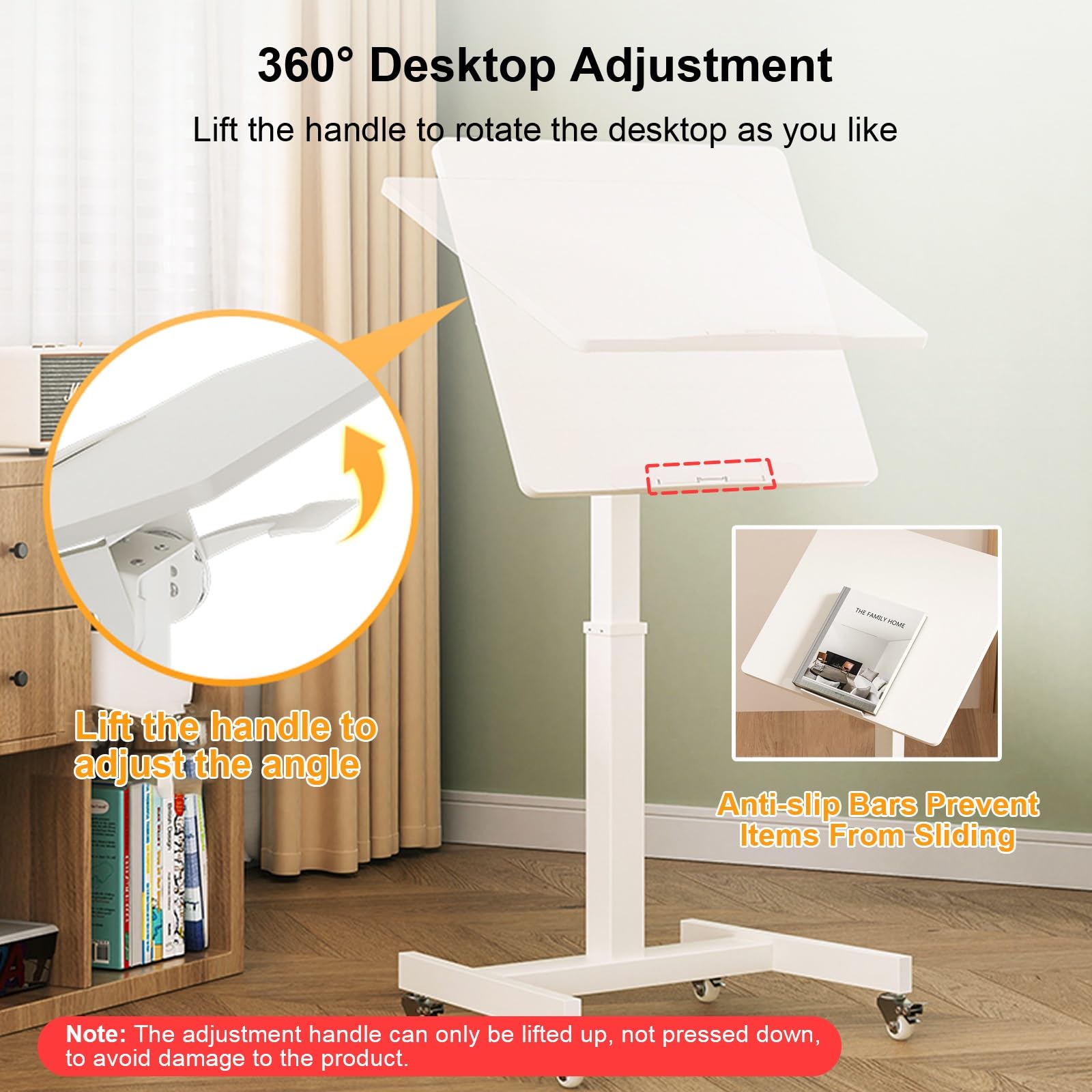 Leggio Regolabile 46-120cm - Supporto Per Laptop E Tablet Con Base Stabile - Foto 7