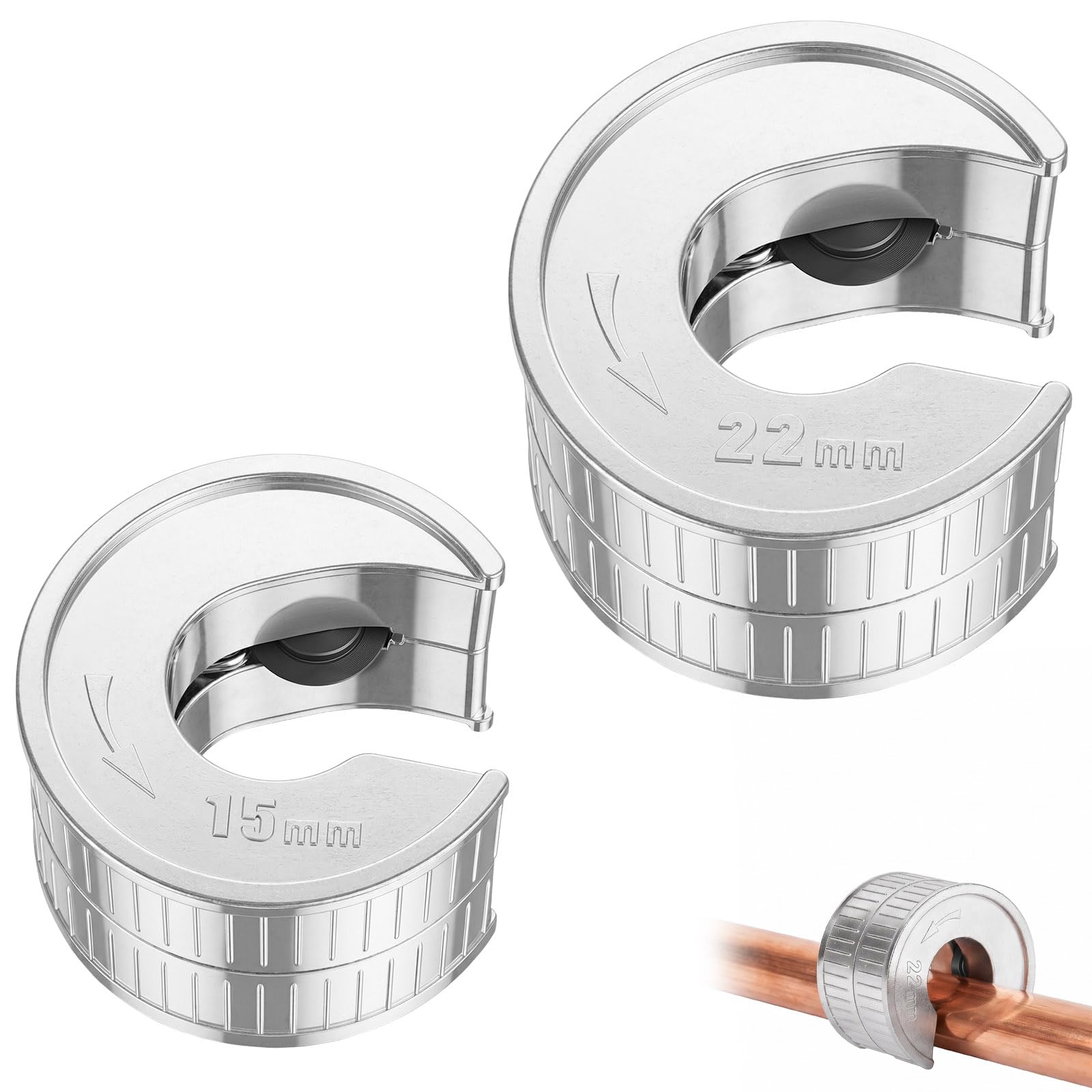 NUTKIT 15 & 22mm Copper Pipe Cutter, Copper Pipe Slice Tube Cutter