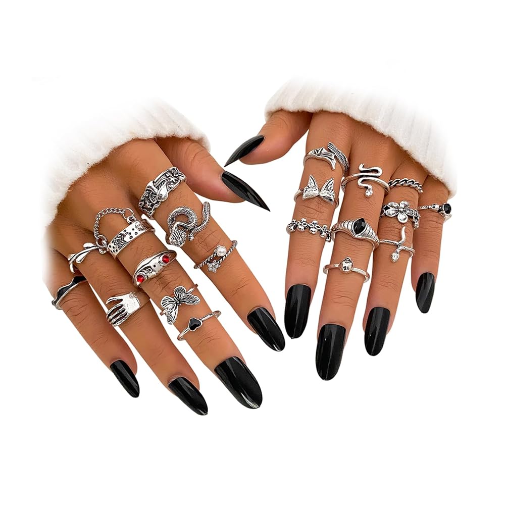 アクセサリー 925 vintage knuckle ring Amazon.com: ZOVOLI Vintage Silver Knuckle Rings Set for