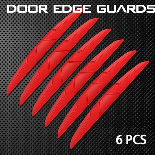 Miniatura 8 de Voroly 6 protectores de silicona para bordes de puerta de automóvil, protector universal para parachoques de automóvil, protector de carrocería para