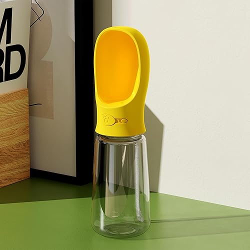 Miniatura 8 de Mr. Pen Botella de agua portátil para perros, 19 onzas, grande, amarillo, dispensador de botellas de agua para perros de viaje, no apto para