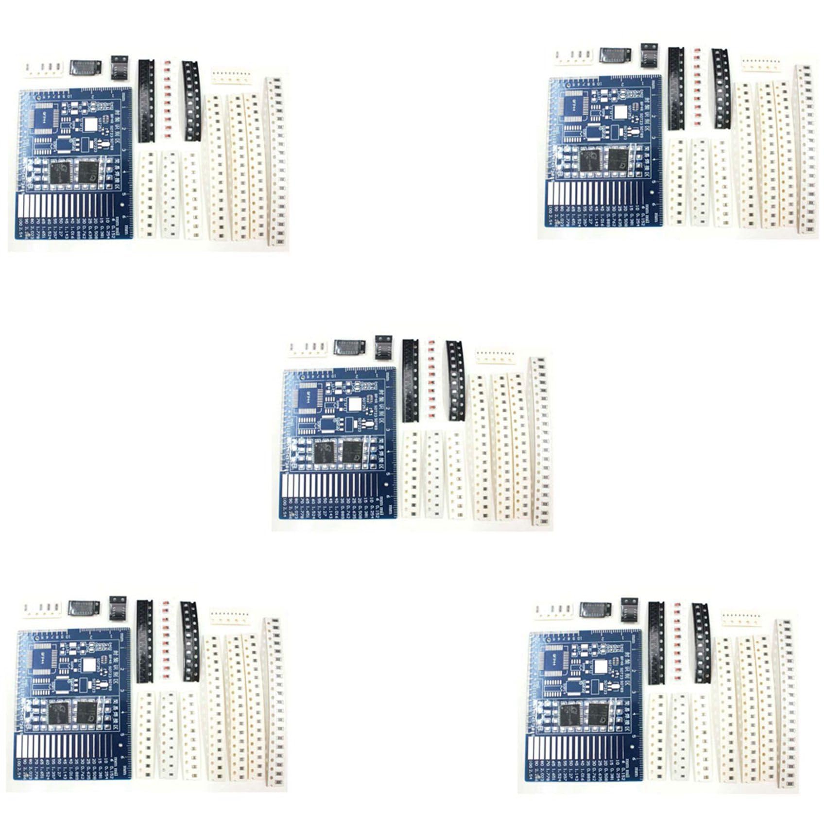 Jnchdghwa As Shown 5X Spare Parts Advanced Full-Chip Soldering Practice Board Electronic Components Diy Production Kit