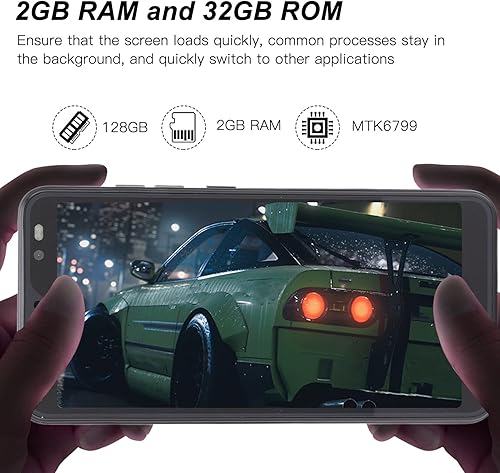 Miniatura 4 de ASHATA Teléfono celular Android desbloqueado, kit de teléfono inteligente de pantalla completa HD de 5.45 pulgadas, 2GB 32GB ROM Dual SIM Dual
