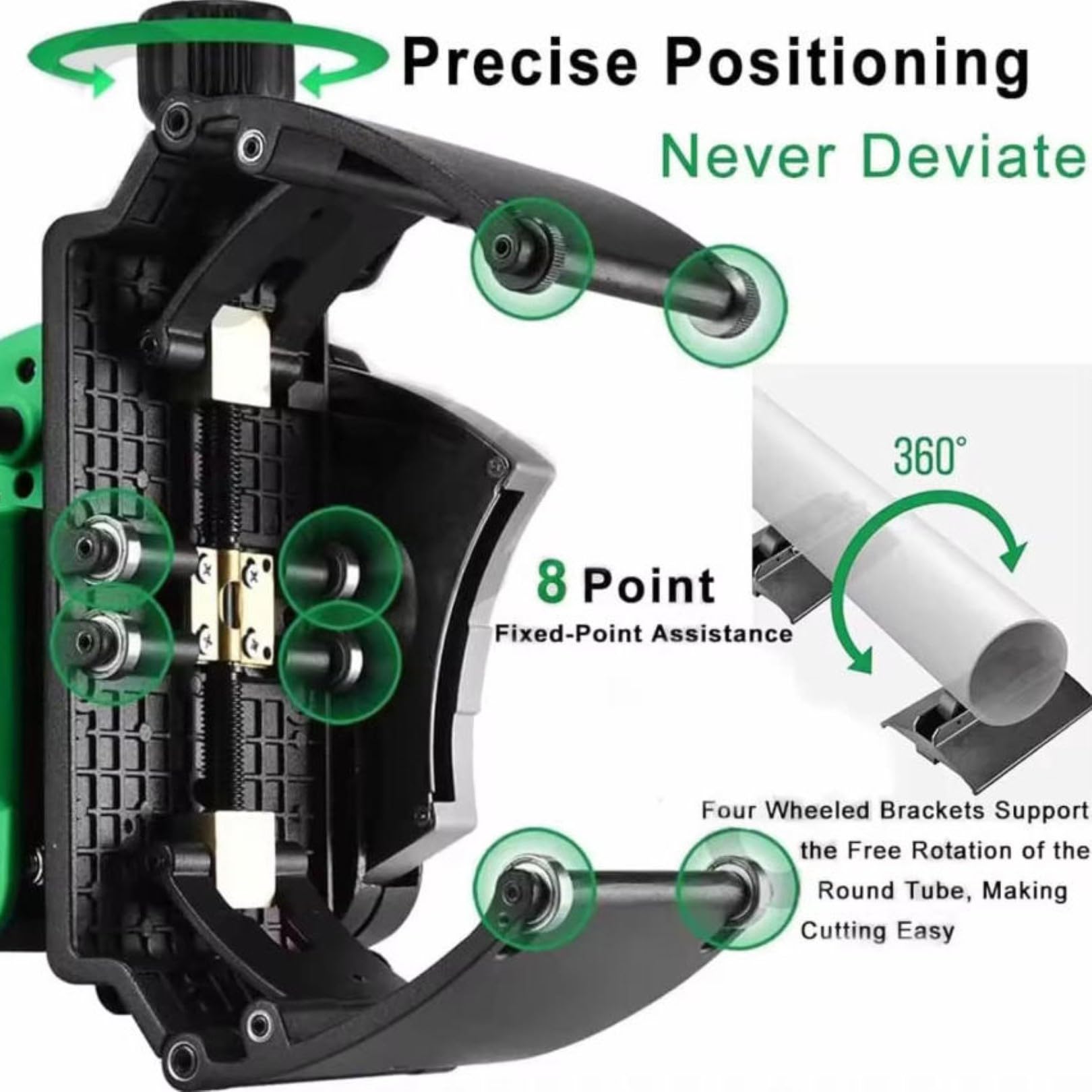 Cortadora de tubos eléctrica de alta resistencia, cortador de tubos de mano con velocidad ajustable para cobre, latón, PVC y acero inoxidable fino, ideal para fontanería y bricolaje