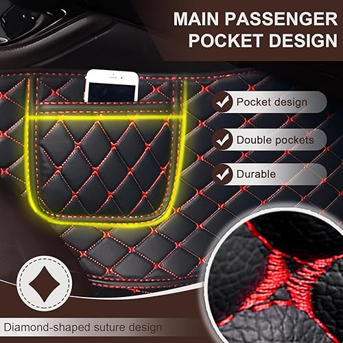 Miniatura 4 de Alfombrillas de automóvil para Toyota Camry 2020-2023, forro de cuero de lujo para todo tipo de clima, alfombra de protección para todo tipo de