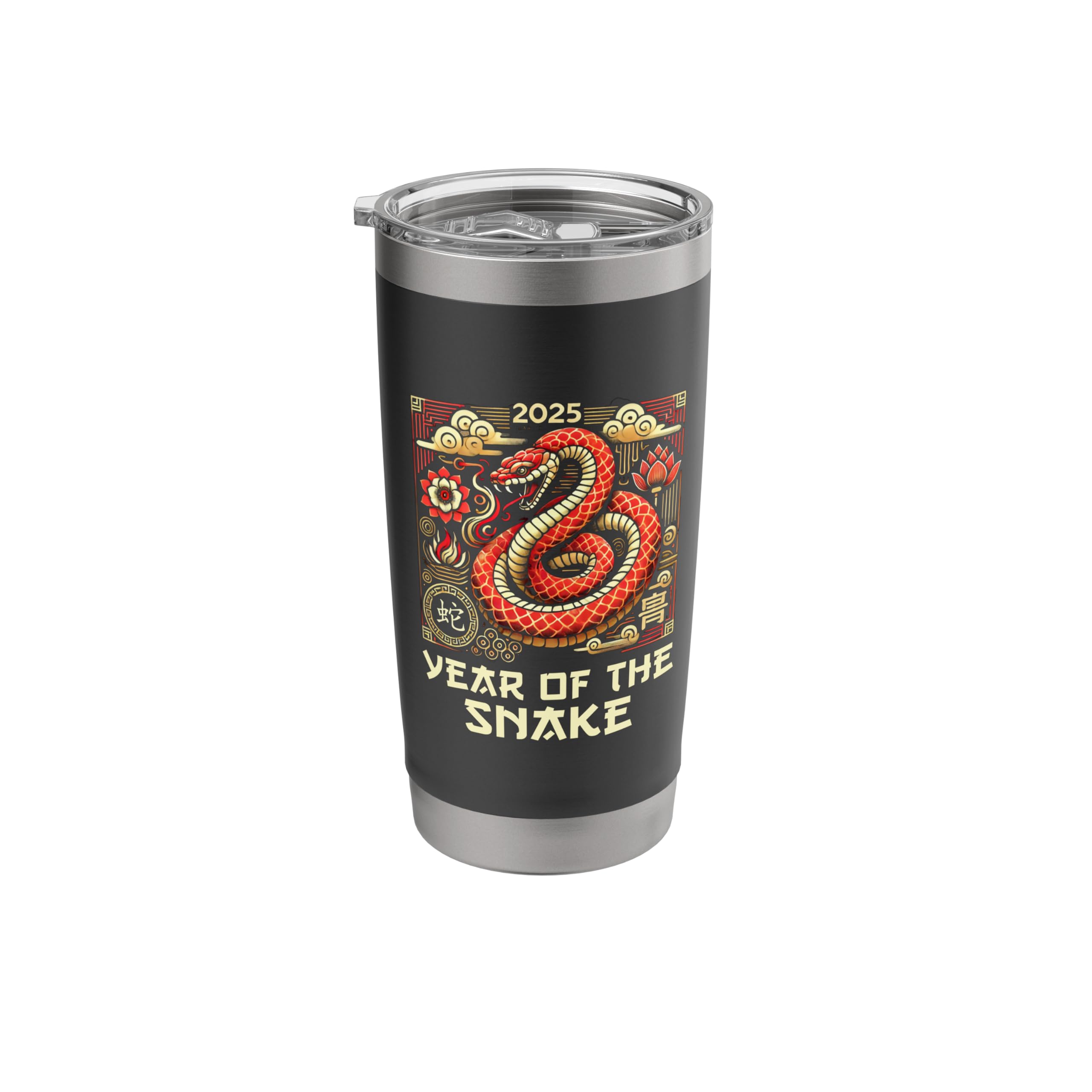 Chinese New Year Decorations 2025 Year Of The Snake Graphic Stainless Steel Insulated Tumbler