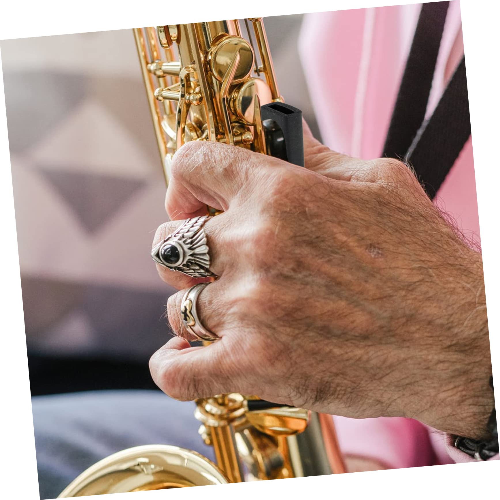 VICASKY 25stücke Saxophon Fingerunterstützung Daumenauflagen Für Besseren Spielkomfort Praktisches Zubehör Für Saxophonisten Stabil Langlebig Und Bequem