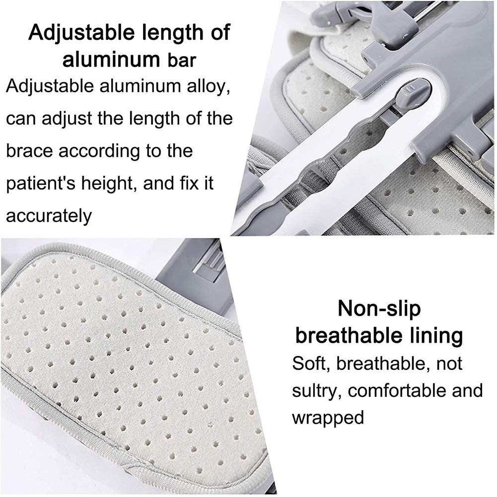 Soporte de fijación de articulación de rodilla ajustable con bisagras ROM, soporte inmovilizador de rodilla, adecuado para lesiones del ligamento del menisco de la rodilla de las extremidades inferi