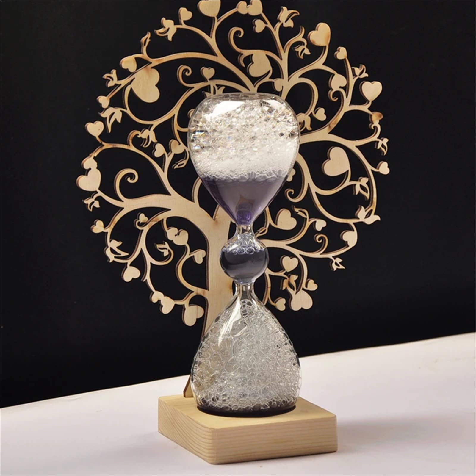 Reloj de Arena 30 Minutos for Cocina, Moderno Reloj Madera, Temporizador té, decoración del hogar, Regalo para Oficina