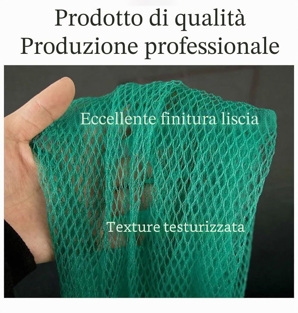 Rete antigrandine da giardino, Rete antigrandine for orto, maglia da 5 mm, verde, misure multiple(8x10m)