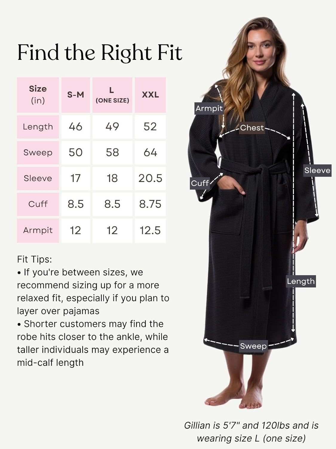 Turquaz Lightweight Full-Length Robes For Women Waffle Kimono Bathrobe - Soft, Fast-Drying, Long-Lasting Cotton Blend Unisex - Image 5