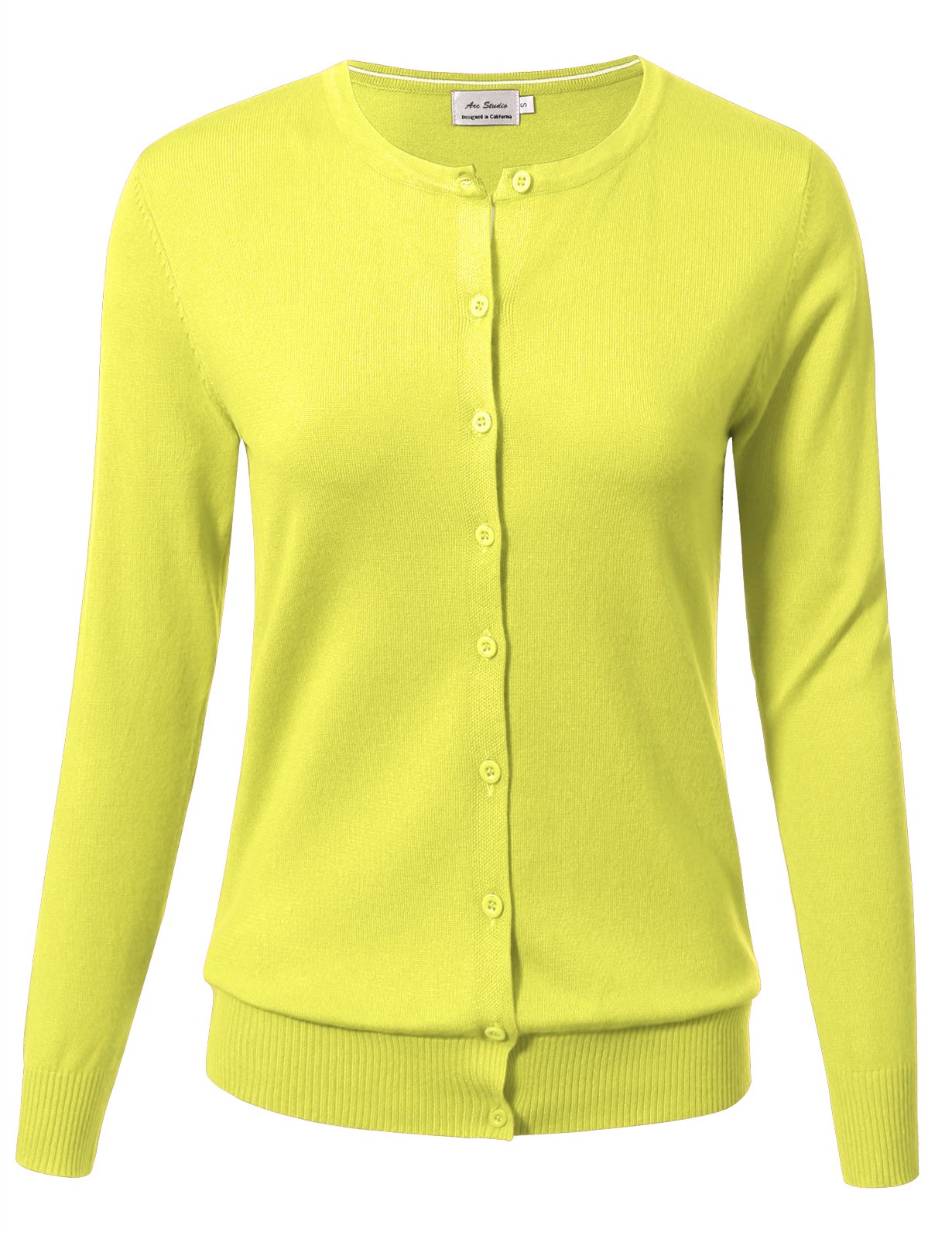 Allsense Women's Long-Sleeve Crewneck Cardigan