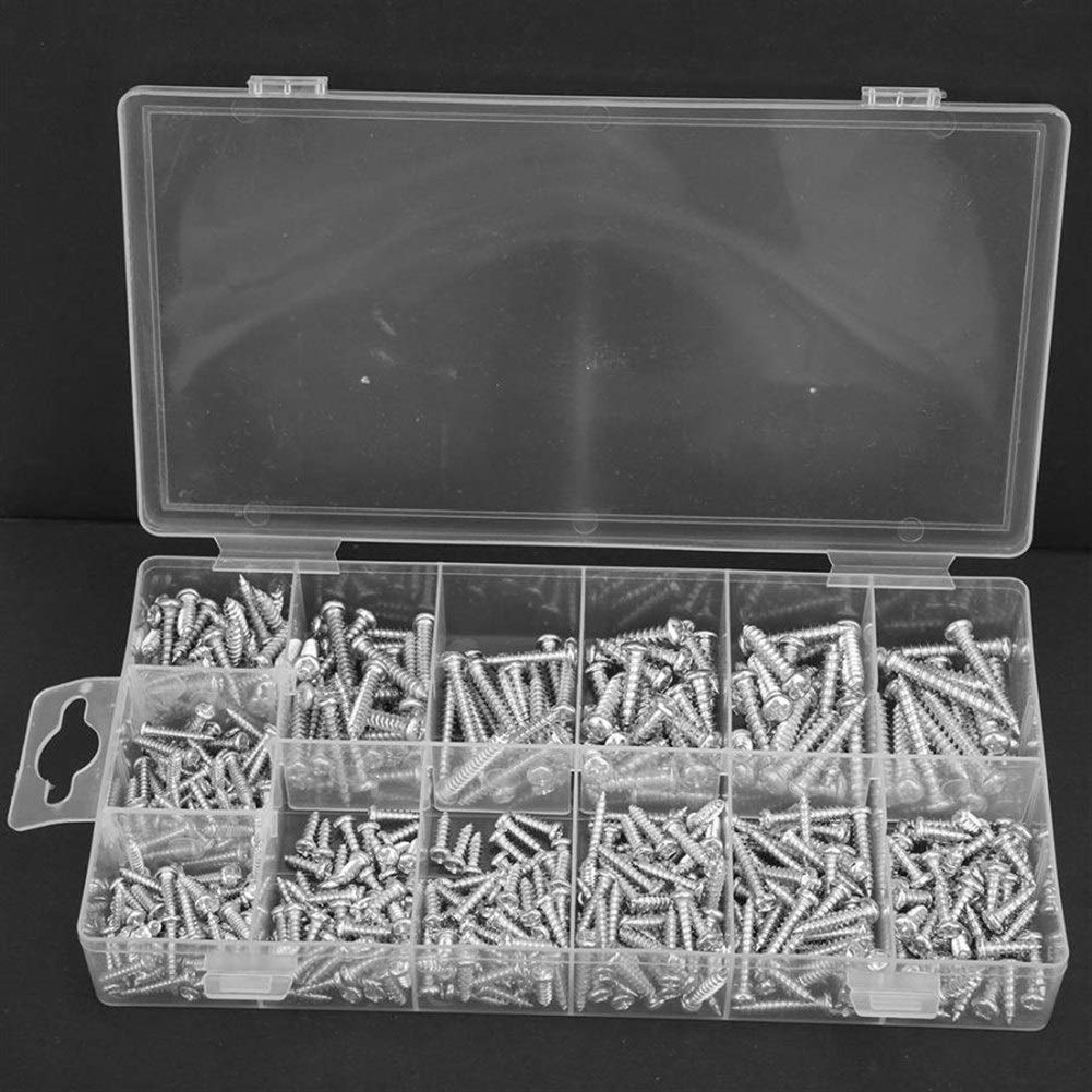 Nägel und Schrauben Kit 550 stücke M3 / M3.5 / M4 / M5 Phillips Kreuzkopfschraube Runde Pan Head Selbstklopfen Schraube Sortiment Kit Haushalt Werkzeug Set Repair Tool Set für Zuhause
