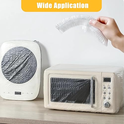 Miniatura 6 de Rhsaae 30 fundas gruesas para polvo para electrodomésticos pequeños, cubierta elástica transparente para polvo, bolsas a prueba de polvo, funda