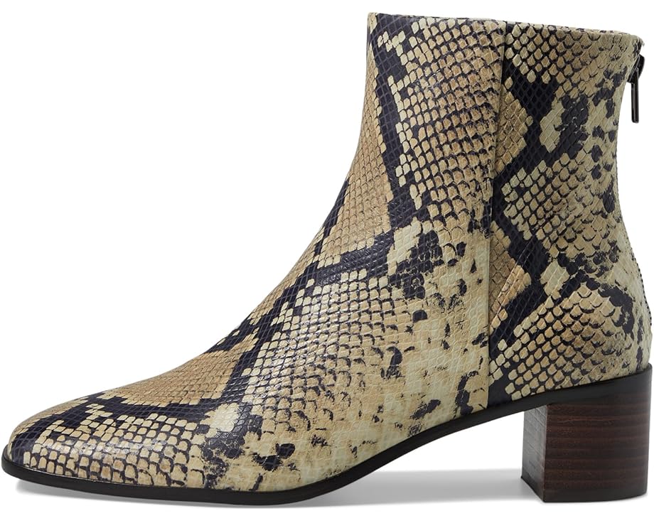 Madewell The Essex Ankle Boot in Snakeskin-Stamped Leather - Left View