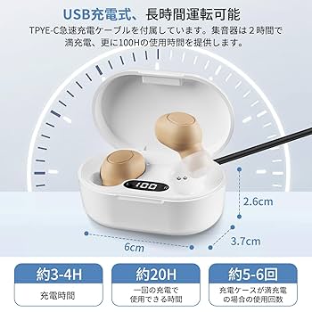 集音器 高齢者 2025新モデル 軽量 コンパクト Type-C充電