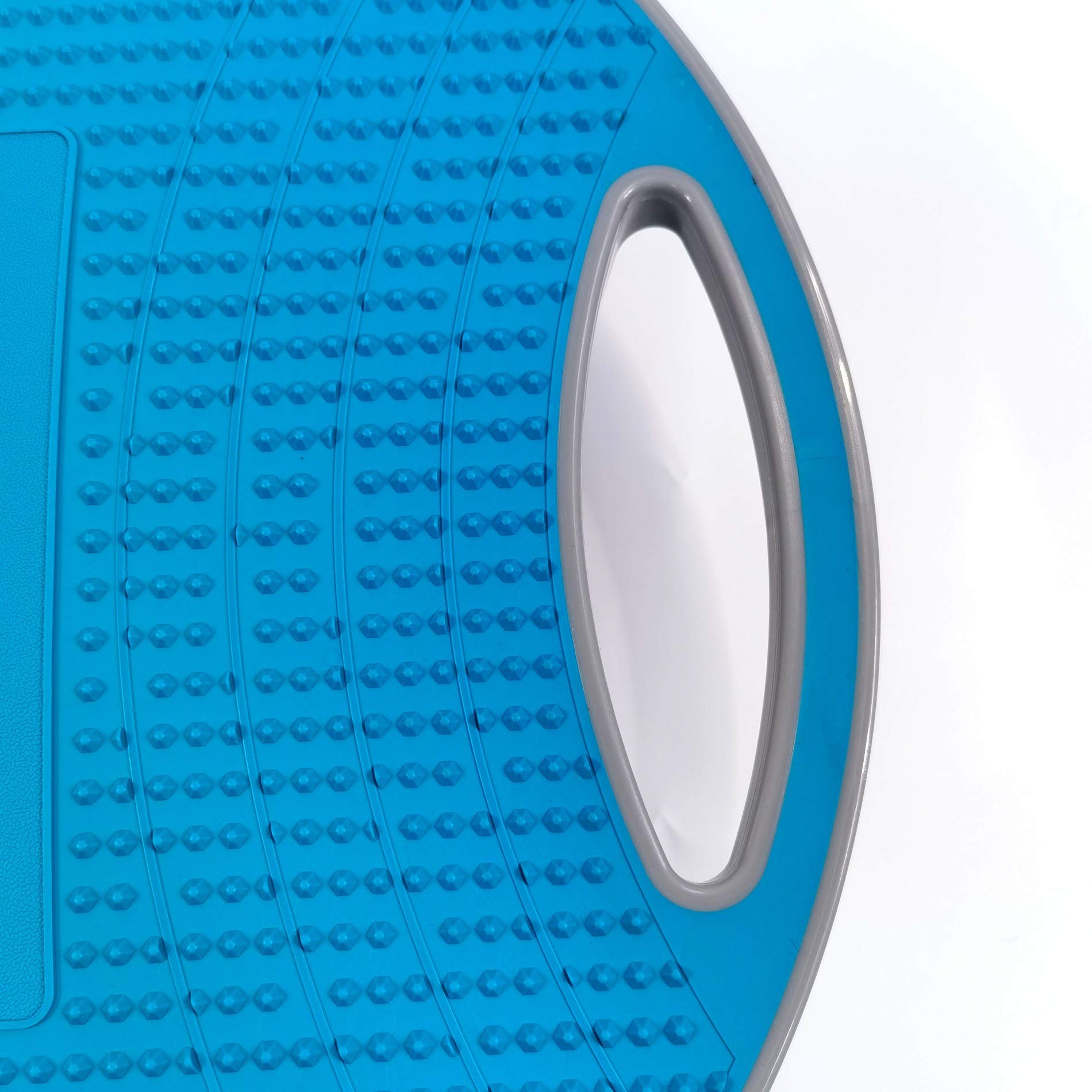 Rebecca Mobili Balance Board, Pedana Propriocettiva, Azzurro Grigio, Plastica Antiscivolo, Per Fisioterapia Allenamento Equilibrio - Misure: 9,5 x 42 x 42 cm (HxLxP) - Art. SP5059