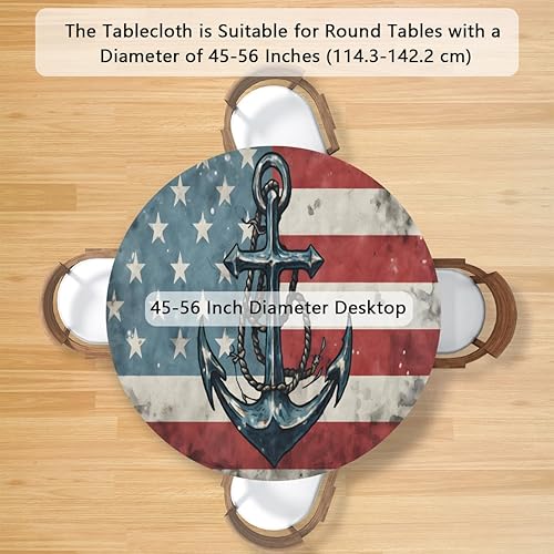 Vista 133 de Pardick Mantel redondo ajustable con diseño de flores de arte en acuarela con mantel elástico, mantel elástico redondo, impermeable, lavable, se