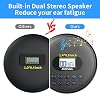 CD Player Portable Arafuna Portable CD Player with Speaker Rechargeable CD Player for Car with Anti-Skip Protection Discman with Headphones and AUX Cable