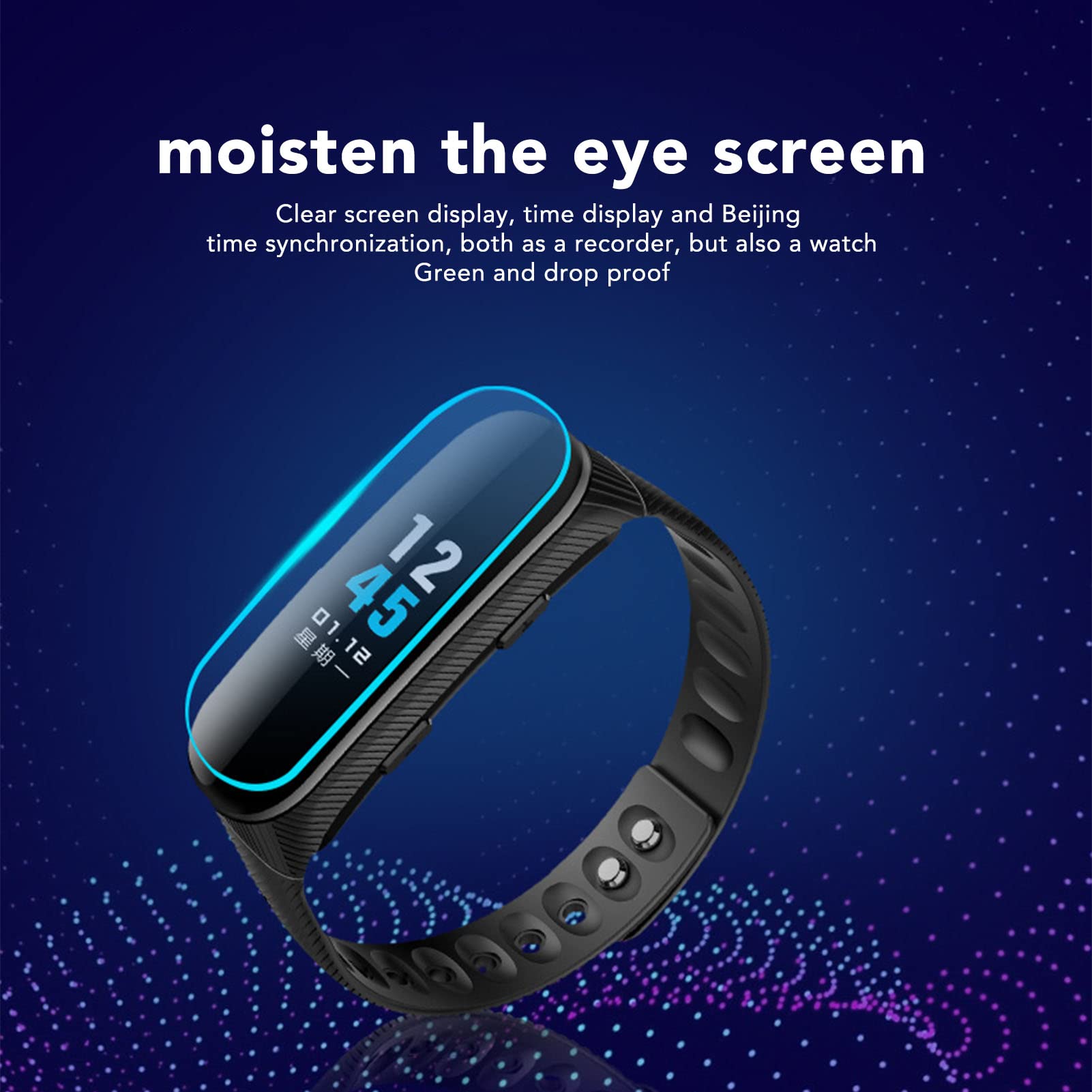 Voice Recorder Watch with Noise Reduction, HIFI MP3 Function, Detachable Design, Voice Activated Recorder for Court (32GB) - Image 2