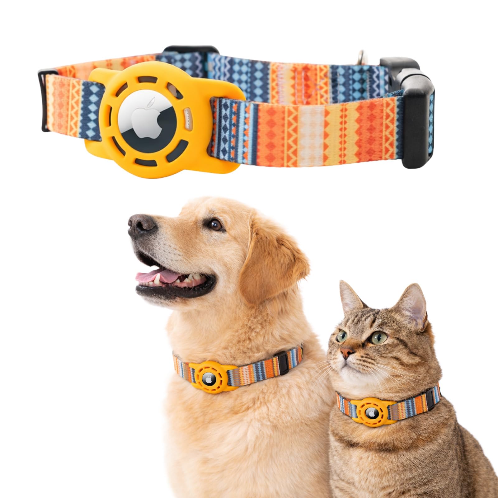 Amazon | masamilk 犬用エアタグ対応首輪 AirTag用 猫 犬 ペット首輪
