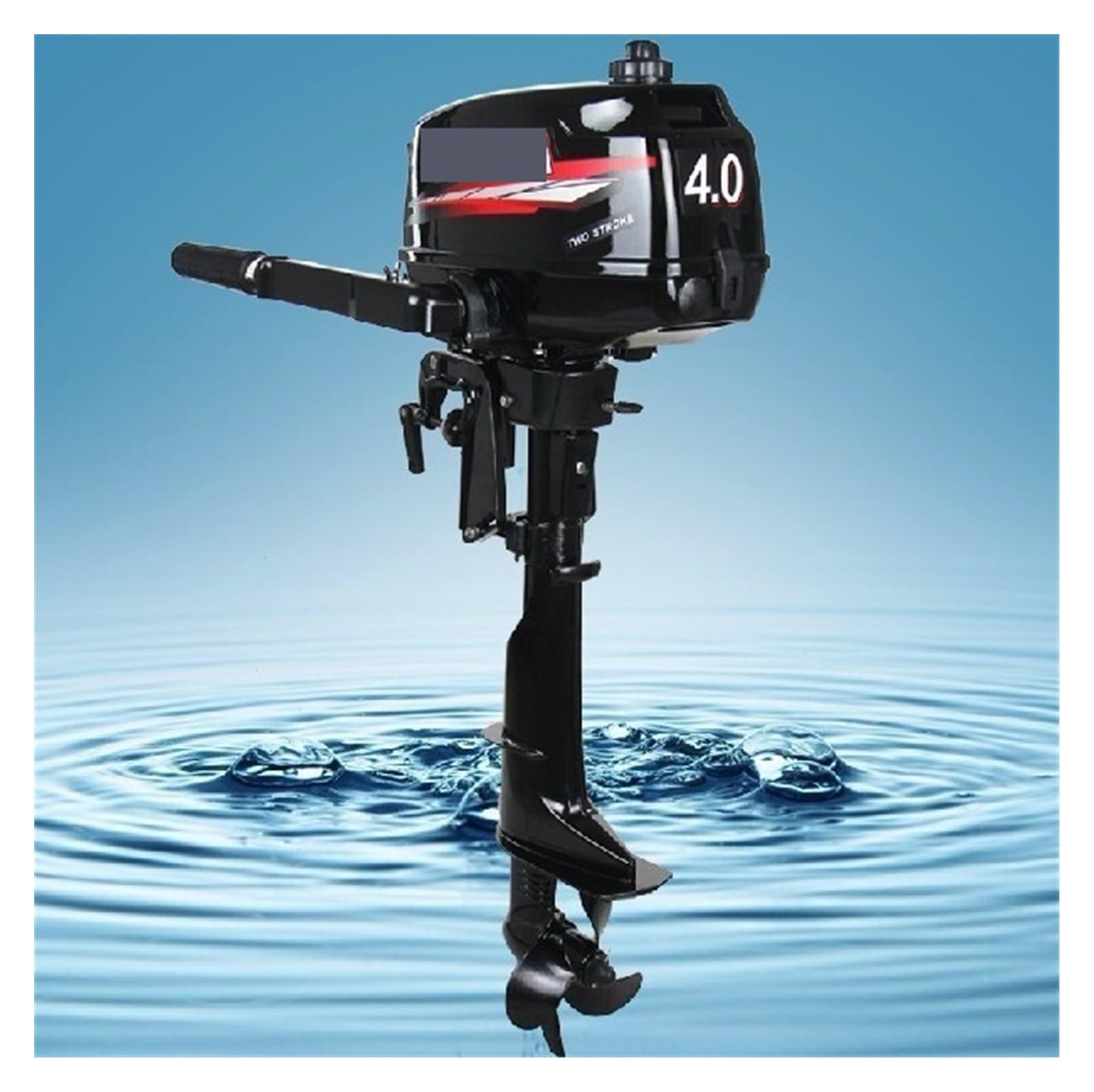 CVFRDD Boat Motor, 4.0 Horsepower 2 Stroke Boat Motor， .9KW Outboard Motors， Engine
