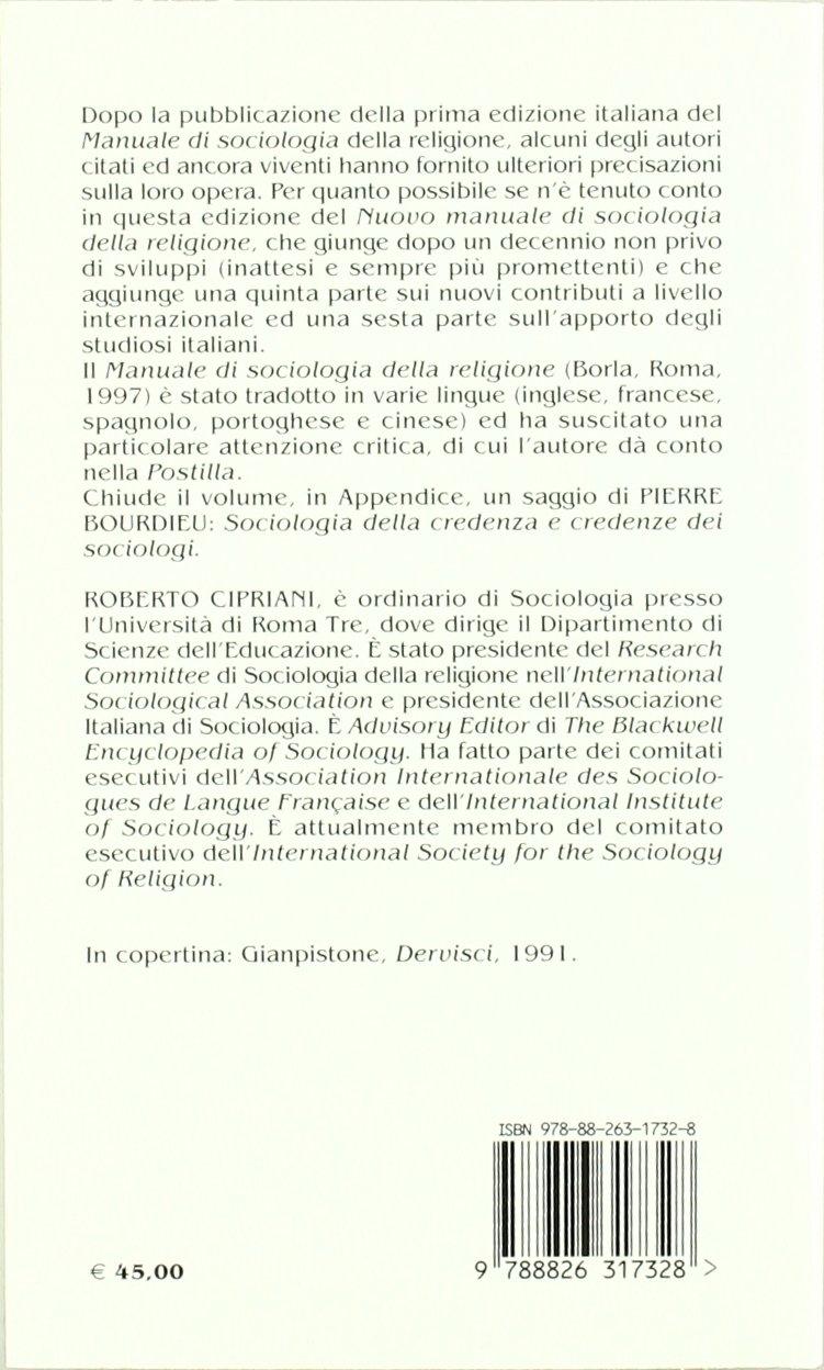 Nuovo manuale di sociologia della religione (Prospettive di sociol. della religione)