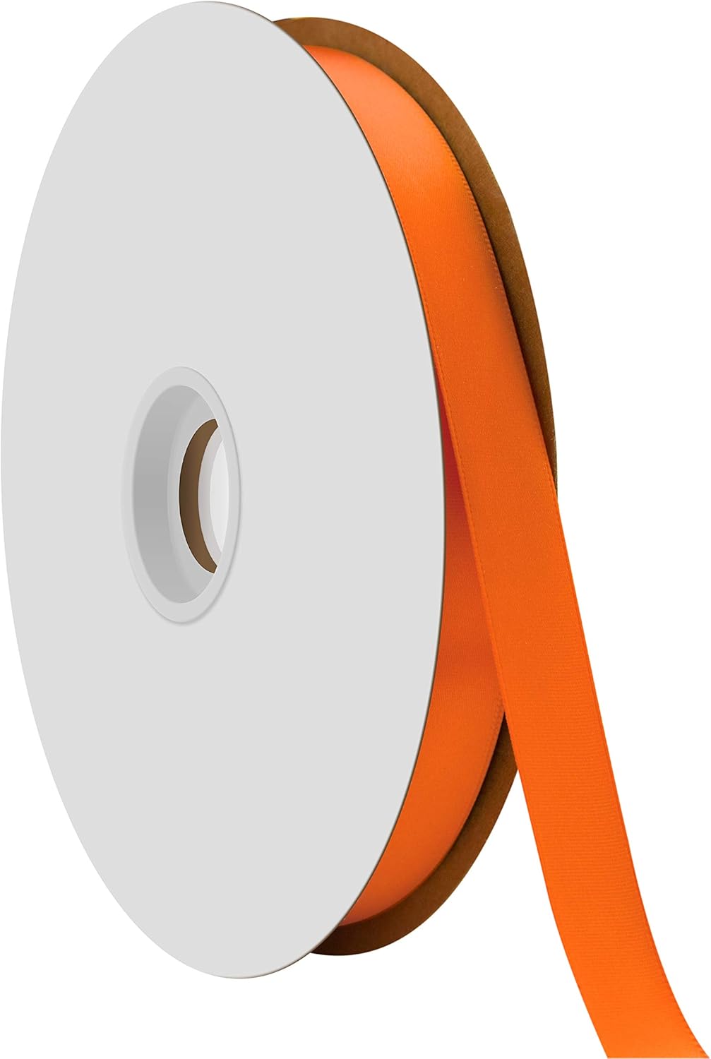 Berwick Offray 5/8 Single Face Satin Ribbon, Torrid Orange, 100 Yds