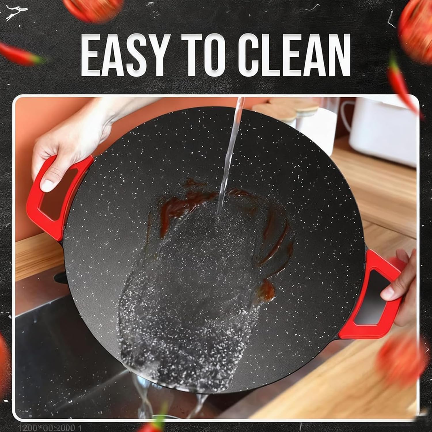 Non-Stick Electric Indoor Grill Pan, Portable Electric Indoor Grill Nonstick Smokeless Round Griddle with Temperature Control, Include Oil Brush, Food Tongs, for Steaks, Pancakes & BBQ (1pc)