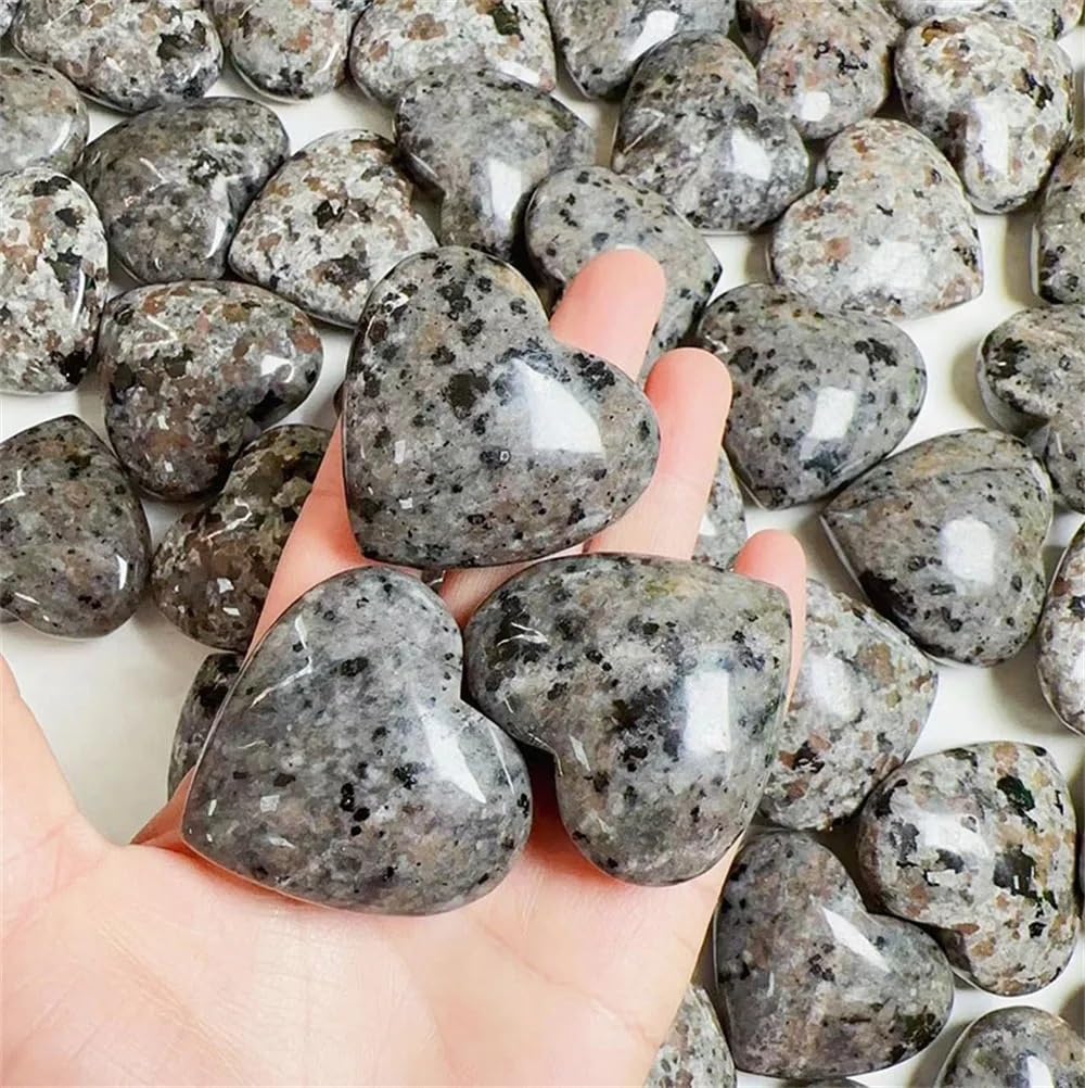 1pc 50-60g Crystal Charms Yooperlite Heart Love Powerful Wicca Crystals