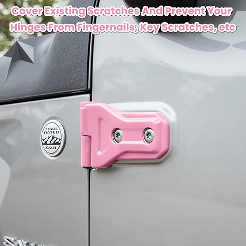 Vista 50 de Cubierta de bisagra de puerta, accesorios exteriores, decoración para Jeep Wrangler JL JLU Sport Sahara Freedom Rubicon Unlimited y Gladiator JT 2