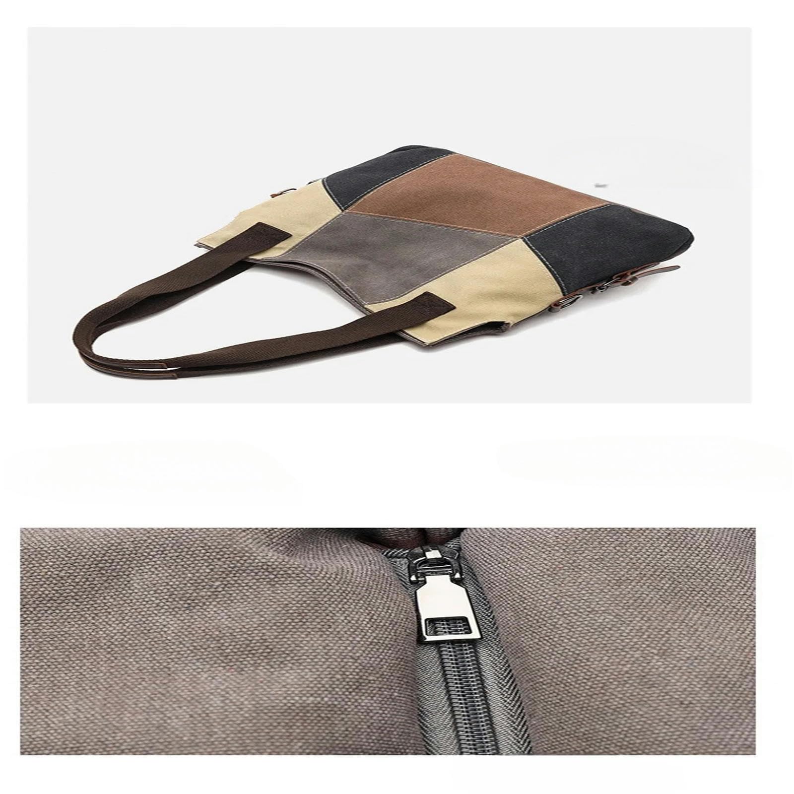 Płócienna torebka damska na co dzień duża pojemność podróżna torba crossbody na ramię