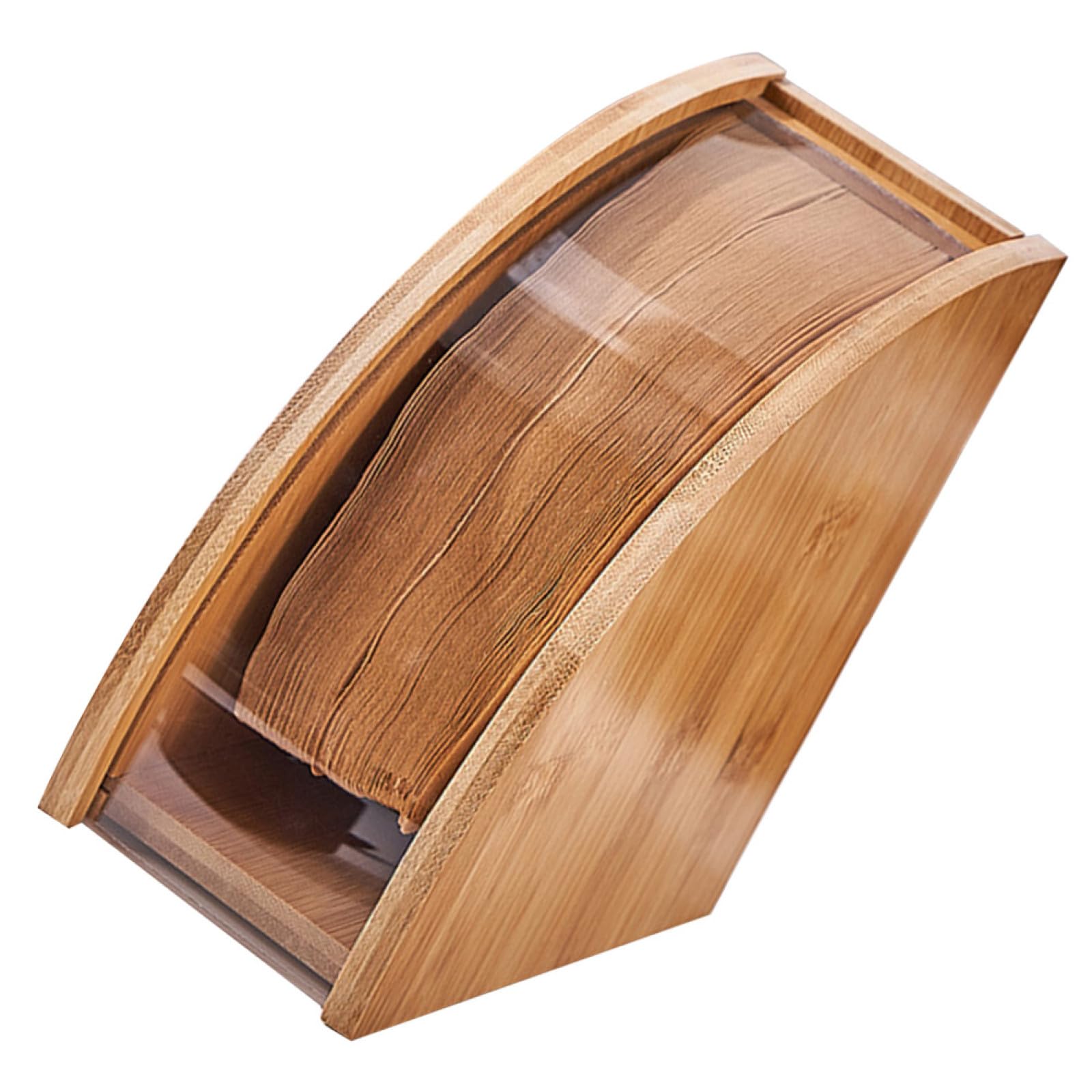 Support pour filtres à café en bois pour une cuisine bien rangée