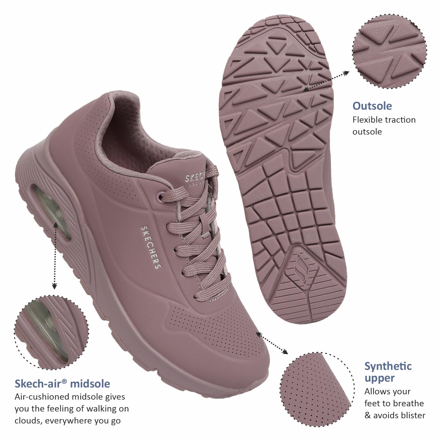 Skechers Uno, Sneaker Donna