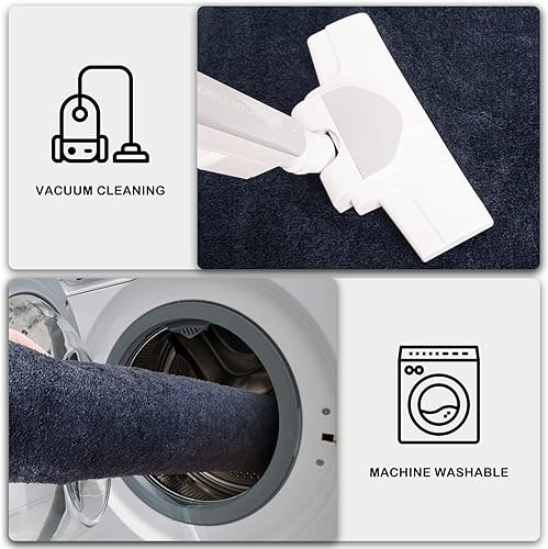 Miniatura 7 de PURRUGS Dirt Trapper - Tapete para puerta de 31.5 x 47 pulgadas, antideslizante, lavable a máquina, rascador de zapatos, tapete para puerta de