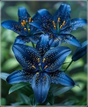 Lily Plants Perennial- Fragrant Flowers- Rare and Beautiful Lily Bulbs Ideal for Rockeries- Borders & Indoor or Outdoor Displays-2bulbs-D