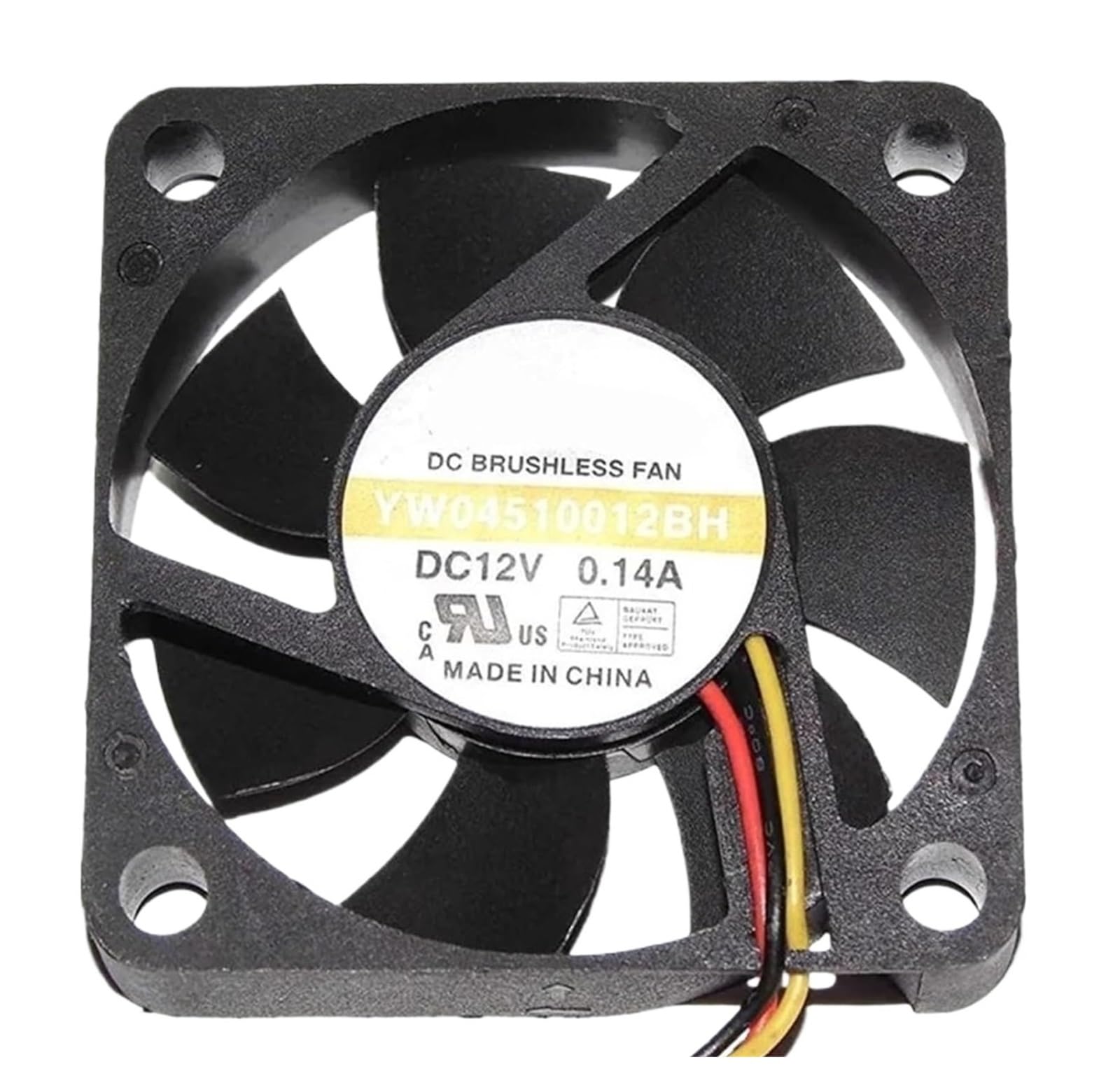 WESAWQGH 4.5cm YW04510012BH YW04510012LM 4510 DC12V 0.14A 45 * 45 * 10MM 3-Pin Cooling Fan