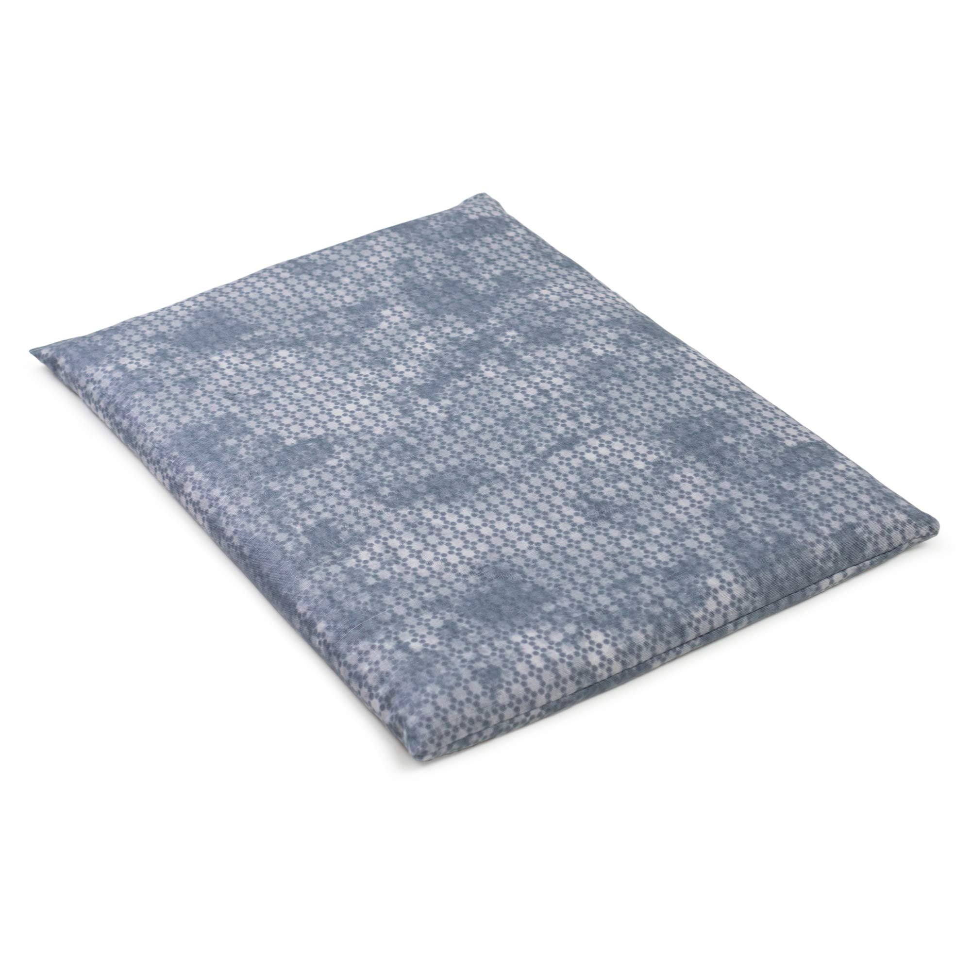 Cuscino termico - Semi di lino - used look grigio-blu - 30x20cm - Terapia caldo e freddo
