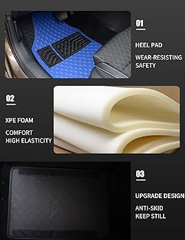 FCM - Tailored Rubber Car Mats - Fits Ford Kuga 2008-2012 - Anti