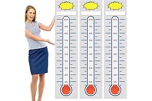 Fundraising Thermometer Goal Charts - Set of 3