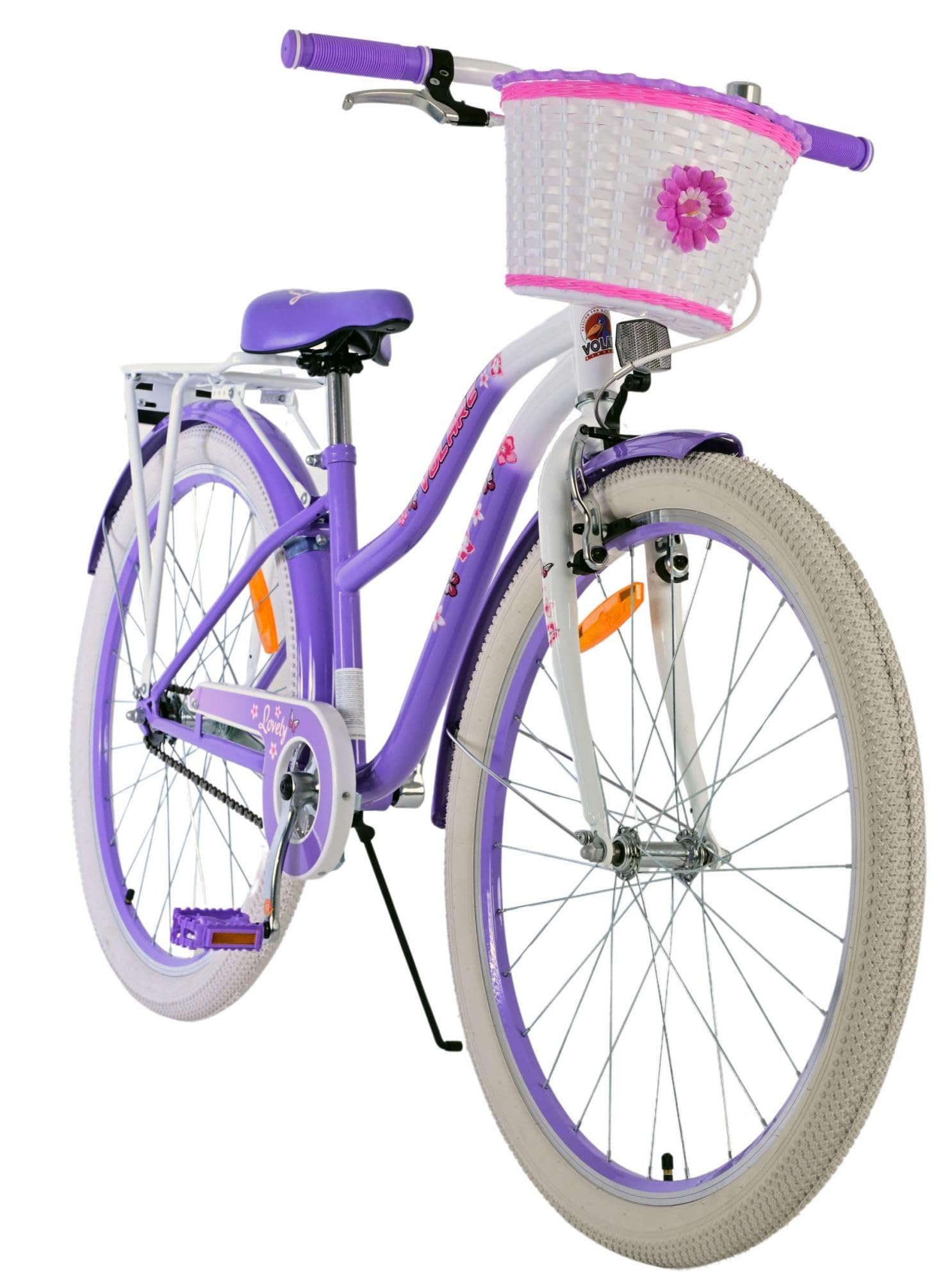 Volare Lovely Kinderfahrrad - Mädchen - 26 Zoll - Lila