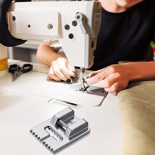 Miniatura 4 de 15 piezas para máquina de coser, doble aguja, doble estiramiento, 2 piezas, prensatelas de 9 ranuras para accesorios de máquina de coser doméstica,