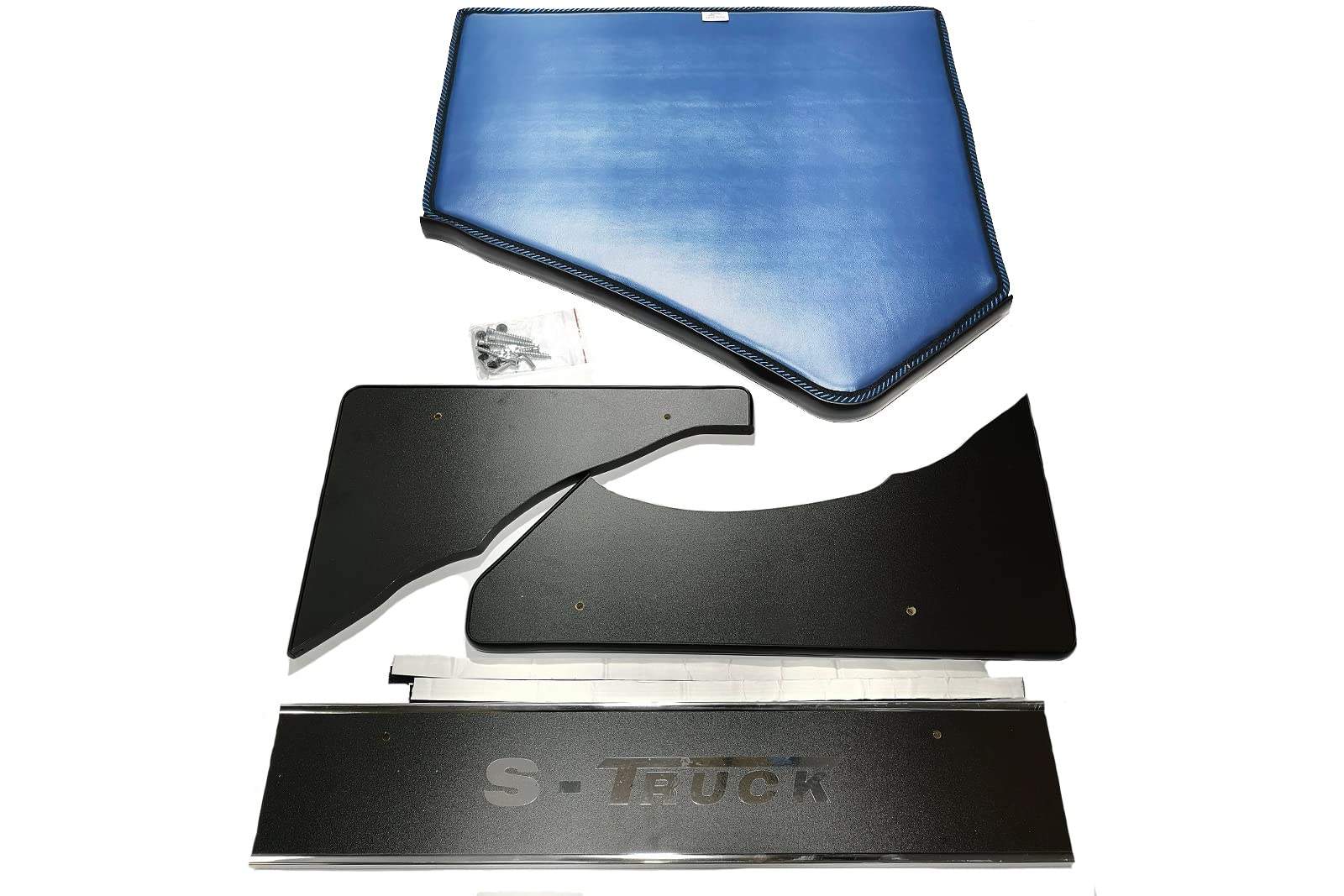 Scania R 2009-2016 Mesa de mesa de depósito de madera del almacenamiento de la mesa piloto, mesa de camiones, color: azul